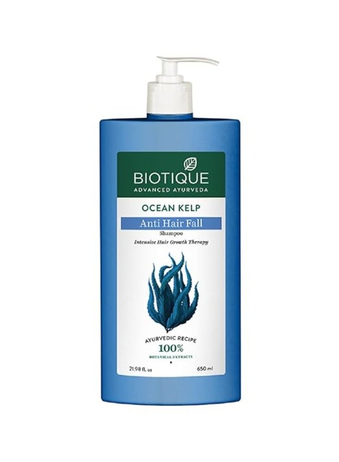 Biotique Ocean Kelp Anti Hairfall Shampoo | Intensive Hair Growth Therapy| Anti Hairfall Shampoo that Maintains Shine |100% Botanical Extracts | Suitable for All Hair Types |650ml (Pack of 2) - Image 2